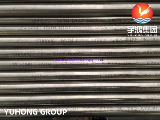 ASTM B167, ASME SB167 Inconel 601 UNS N06601 निकेल मिश्र धातु स्टील सीमलेस पाइप