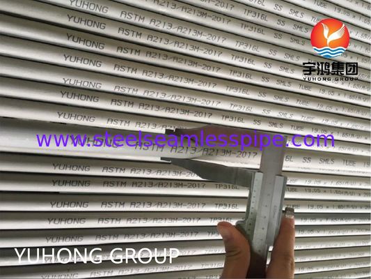 उच्च तापमान प्रतिरोध और संक्षारण प्रतिरोधी ठंड लुढ़का हुआ सटीकता के साथ एएसटीएम ए 213 टीपी 316 एल स्टेनलेस स्टील सीमलेस ट्यूब
