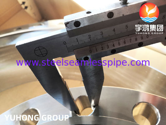 ASTM A182 F310 स्टेनलेस स्टील वेल्ड नेक फोल्डेड फ्लैंज RTJ ASME B16.5