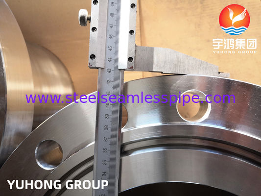 ASTM A182 F310 स्टेनलेस स्टील वेल्ड नेक फोल्डेड फ्लैंज RTJ ASME B16.5