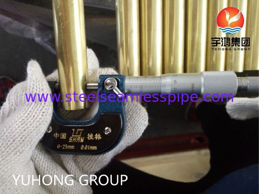 एएसटीएम बी111 सी44300 कॉपर एलॉय सीमलेस ट्यूब कंडेनसर और हीट एक्सचेंजर के लिए संक्षारण प्रतिरोधी