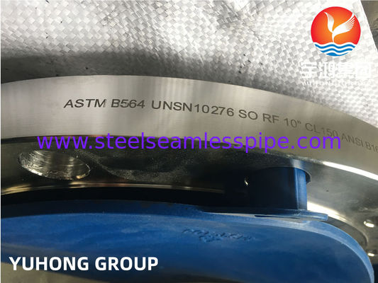ASTM B564 UNS N10276 / Hastelloy C276 पाइप फ्लैंज निकेल मिश्र धातु फ्लैंज पर फिसल