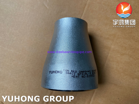 ASME B16.9 ASTM A403 WP316L-S रेड्यूसर स्टेनलेस स्टील बटवेल्ड पाइप फिटिंग
