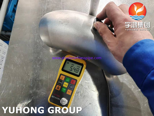 ASTM A403 WP304H स्टेनलेस स्टील 90 डिग्री LR कोहनी ASME B16.9 बटवेल्ड फिटिंग
