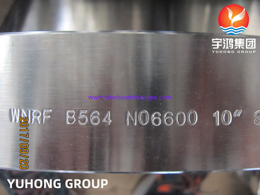 ASTM B564 Inconel 600 / UNS N06600 निकेल मिश्र धातु स्टील फोल्डेड वेल्डिंग नेक फ्लैंज