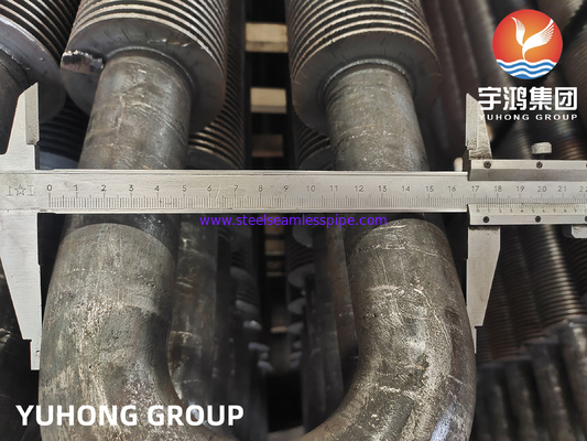 कार्बन स्टील U Bend HFW Fined Tube ASTM A106 Gr.B हीट एक्सचेंजर के लिए