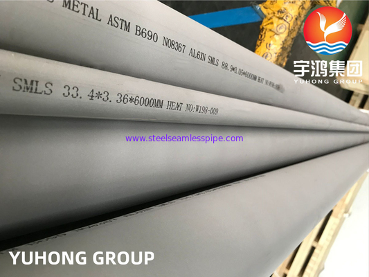 ASTM B690 मिश्र धातु 8367 निकल क्रोमियम मोलिब्डेनम मिश्र धातु सीमलेस पाइप