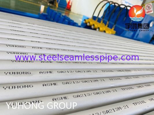 ASME SA213 TP316L अनुकूलित आकार के साथ बॉयलर और हीट एक्सचेंजर के लिए संक्षारण प्रतिरोधी स्टेनलेस स्टील सीमलेस ट्यूब