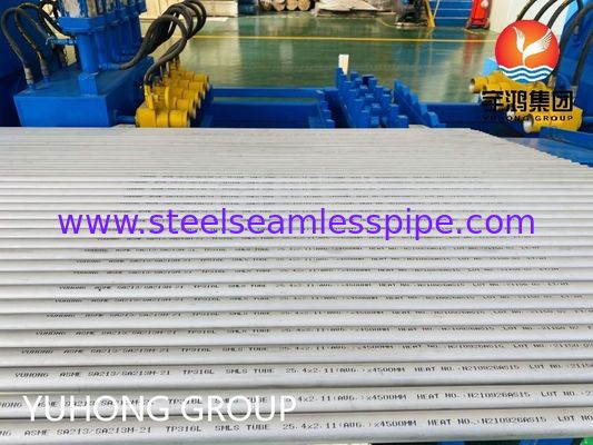ASME SA213 TP316L अनुकूलित आकार के साथ बॉयलर और हीट एक्सचेंजर के लिए संक्षारण प्रतिरोधी स्टेनलेस स्टील सीमलेस ट्यूब