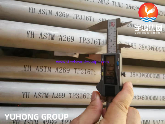 ASTM A269 TP316Ti UNS S31635 स्टेनलेस स्टील सीमलेस पाइप