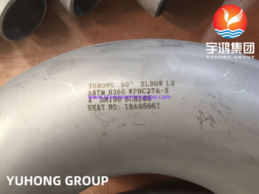 ASTM B366 UNS N10276 / Hastelloy C276 कोहनी Hastelloy स्टील बटवेल्ड फिटिंग