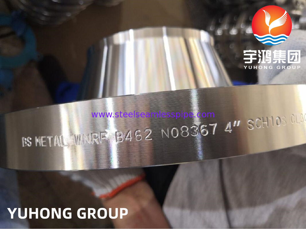 ASTM B462 मिश्र धातु Al6XN, UNS N08367 WNRF निकल मिश्र धातु स्टील फ्लैंग्स CL3000 तेल और गैस के लिए