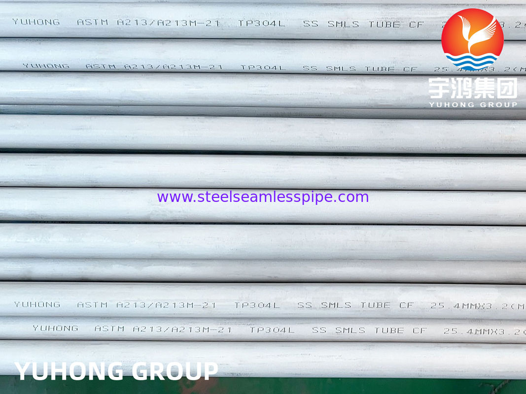 ASTM A213 TP304L हीट एक्सचेंजर्स केमिकल के लिए स्टेनलेस स्टील सीमलेस ट्यूब