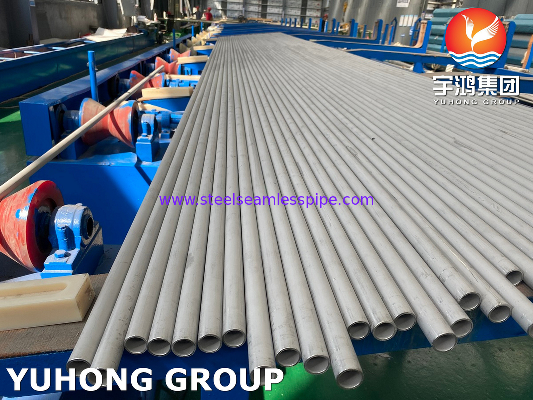 हीट एक्सचेंजर ट्यूब अचारित एनील्ड सामग्री ASME SA213 TP321 25 * 2 * 9000MM,न्यूनतम दीवार लचीलापन
