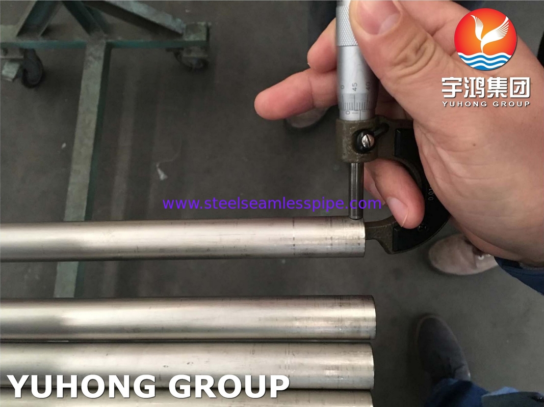 ASME SB338 GR1, GR7, GR9, GR12 कंडेनसर बॉयलर के लिए टाइटेनियम मिश्र धातु स्टील ट्यूब