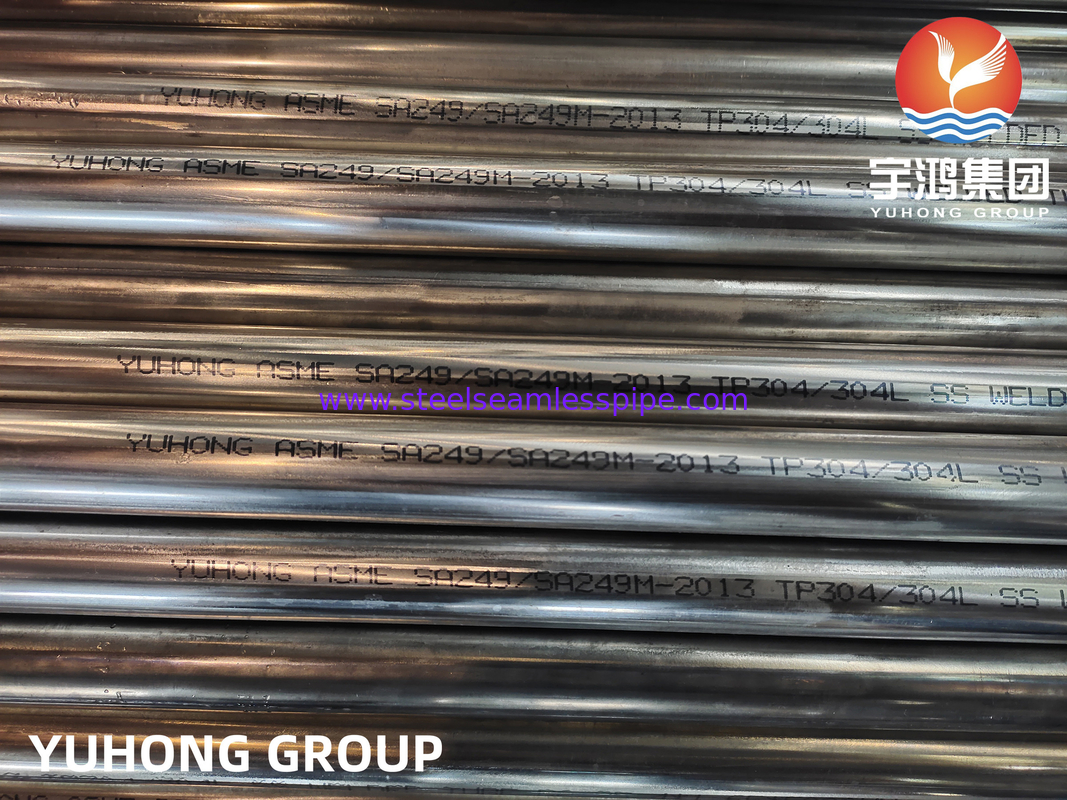 ASME SA249 TP304/304L 1.4301/1.4307 स्टेनलेस स्टील ब्राइट एनील्ड वेल्डेड ट्यूब
