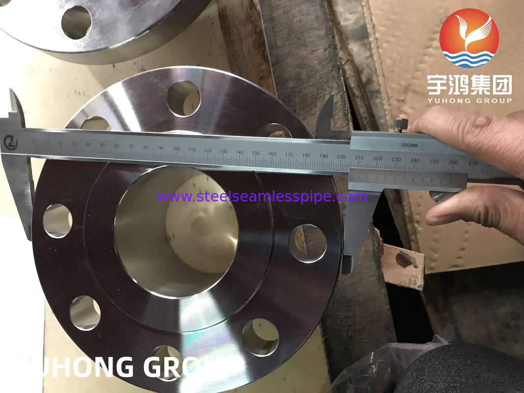 ASTM A182 F51 डुप्लेक्स स्टील फोल्डेड वेल्डनेक फ्लैंज RF B16.5 तेल और गैस के लिए