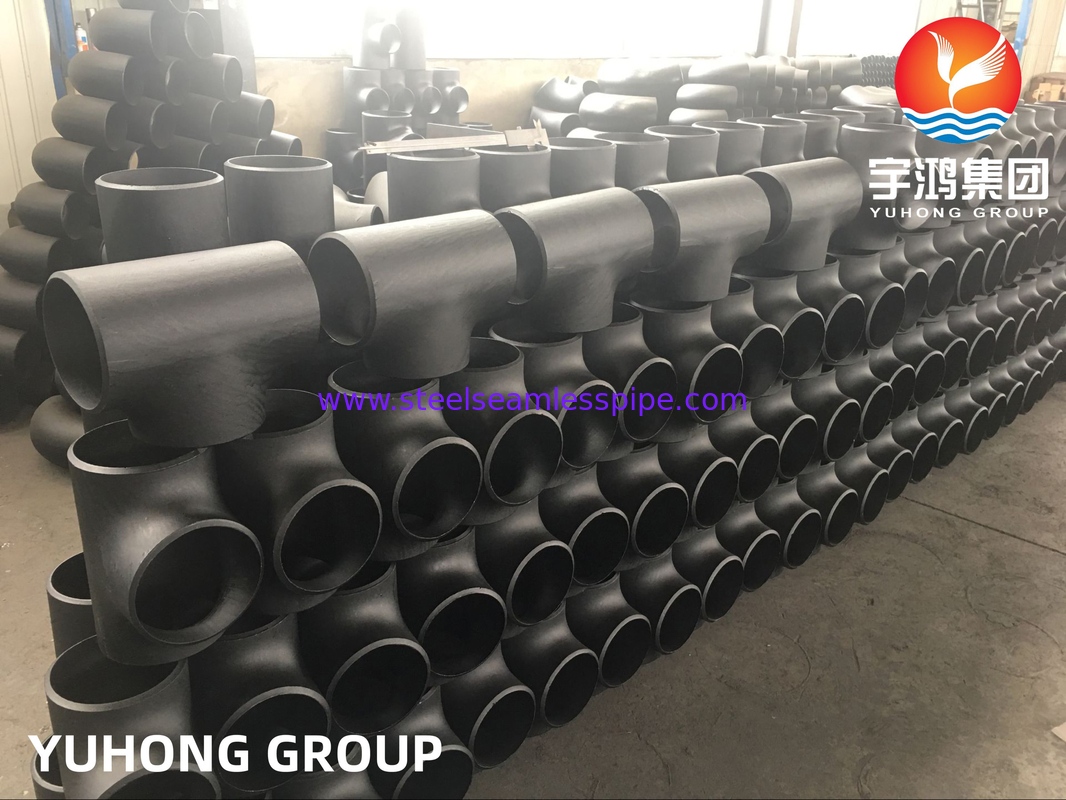 ASTM A234 WPB-S कार्बन स्टील समान टी बट वेल्ड फिटिंग ANSI B16.9