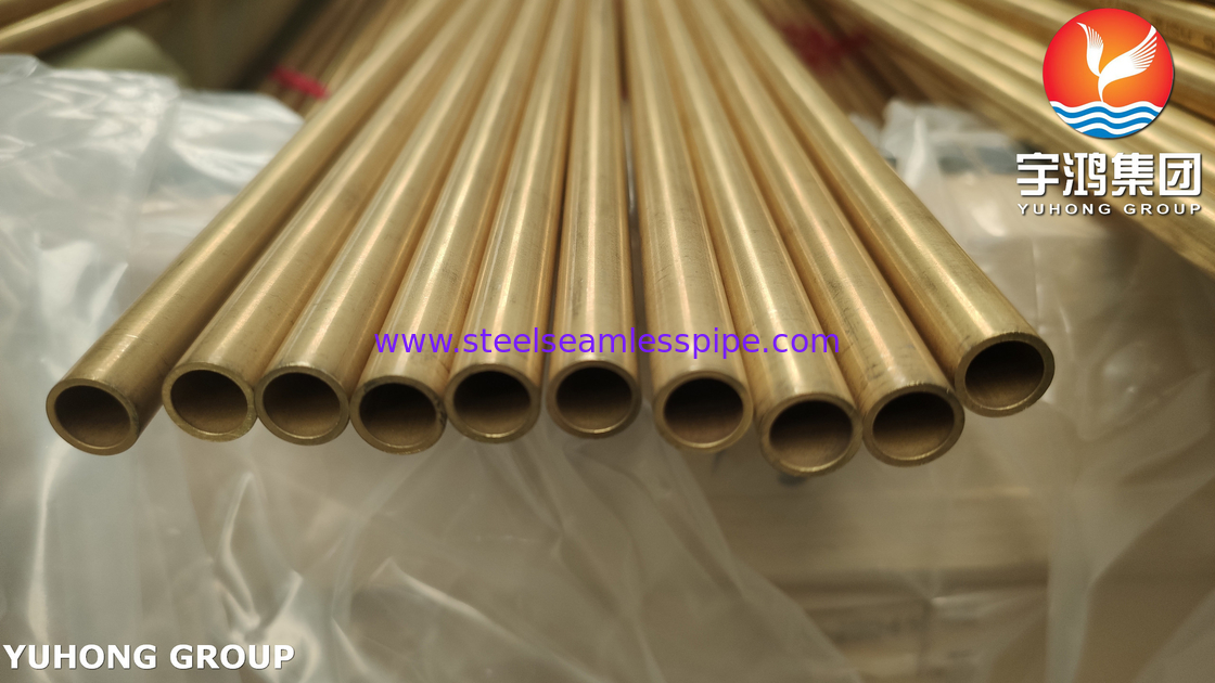 ASME SB111 C68700 हीट एक्सचेंजर ट्यूब बंडल के लिए एल्यूमीनियम पीतल सीमलेस ट्यूब O61