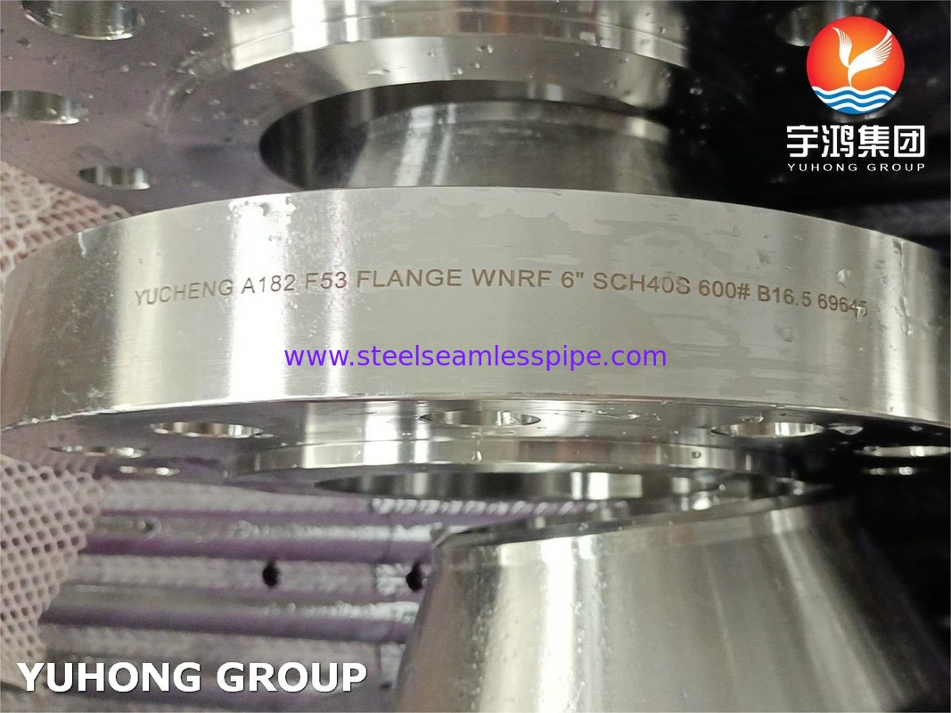 ASTM A182 F53, UNS S32750, 1.4410 सुपर डुप्लेक्स स्टेनलेस स्टील वेल्ड नेक फ्लैंज RF B16.5