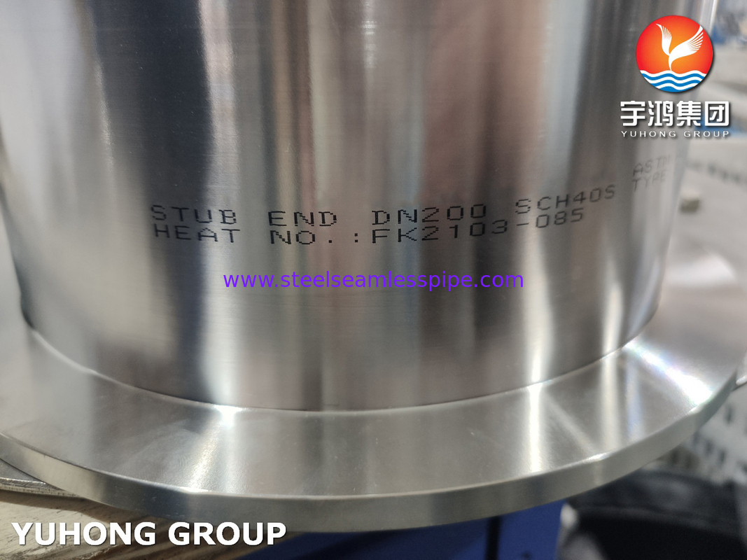 ASTM A815 WPS32750 सुपर डुप्लेक्स स्टड एंड एमएसएस एसपी 43 टाइप बी लैप संयुक्त स्टब एंड