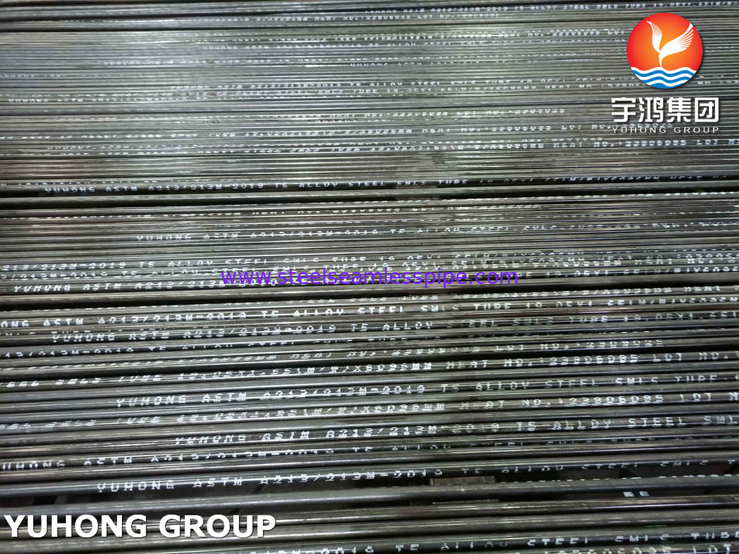 ASTM A213/ASME SA213 GR.T5 मिश्र धातु स्टील सीमलेस ट्यूब गर्मी एक्सचेंजर और बॉयलर अनुप्रयोग के लिए