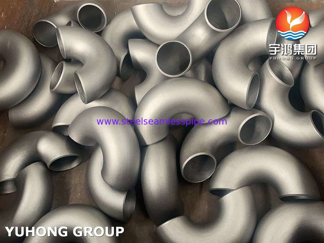 स्टेनलेस / डुप्लेक्स स्टील बटवेल्ड फिटिंग 180 डिग्री रिटर्न कोहनी ASME B16.9