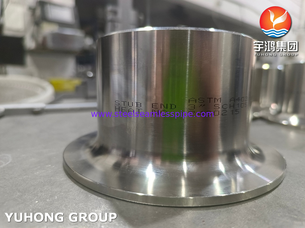 ASTM A403 WP317 स्टेनलेस स्टील स्टड अंत B16.9 बटवेल्ड लैप संयुक्त स्टब अंत