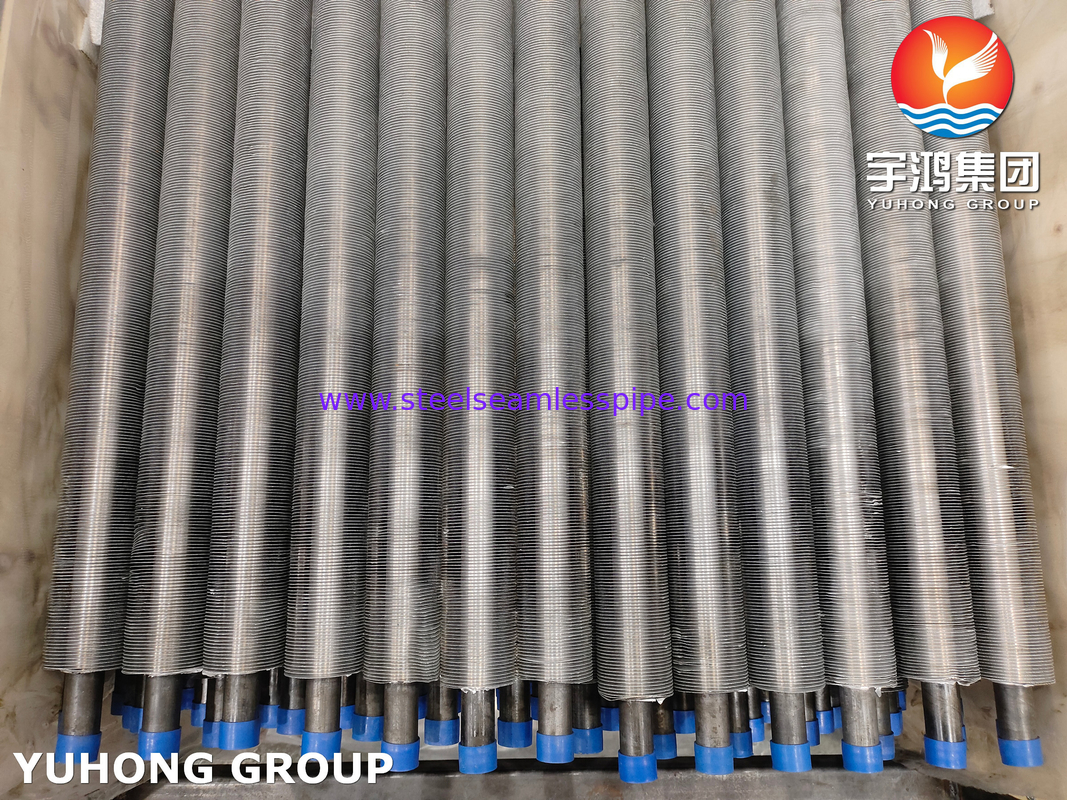 ASTM A210 ASME SA210 GR A1 कार्बन स्टील एल्यूमीनियम फिन एक्सट्रूडेड एयर कूल्ड हीट एक्सचेंजर ट्यूब
