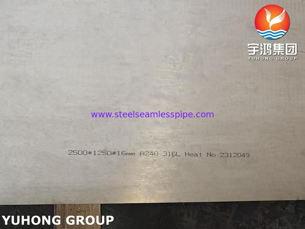 ASTM A240 SS316L 1.4404 S31603 तेल और गैस के लिए स्टेनलेस स्टील प्लेट