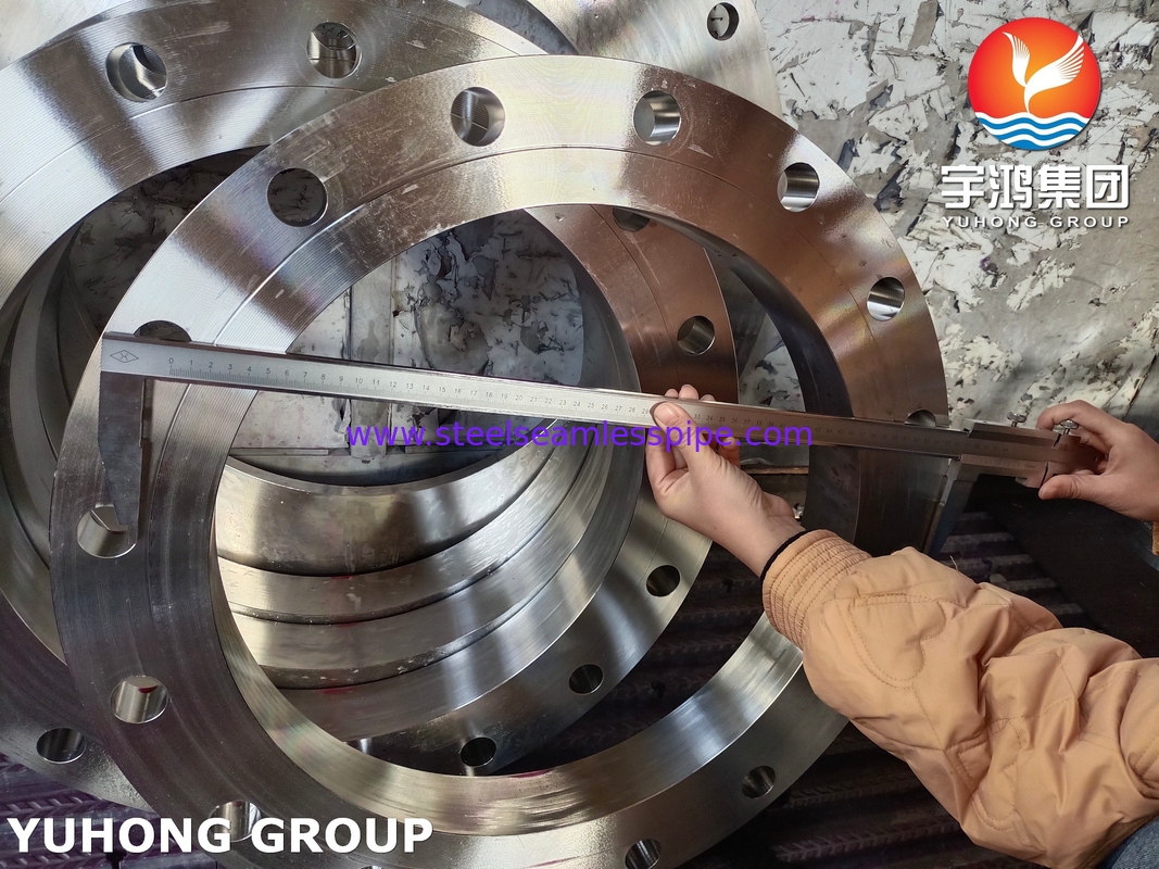 ASTM A182 F904L / UNS N08904 स्टेनलेस स्टील स्लिप ऑन फ्लैंज B16.5 SORF फ्लैंज