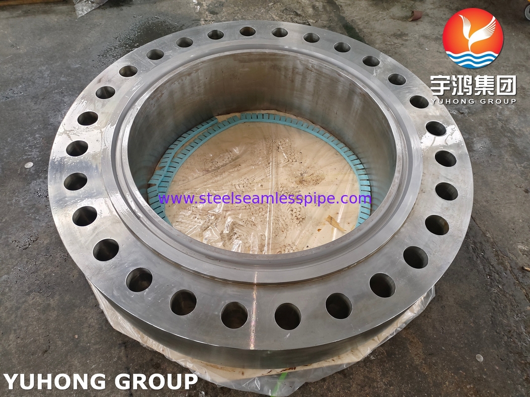 ASME SA266 Gr.2N कार्बन स्टील फोर्जिंग दबाव पोत के लिए स्टील बॉडी फ्लैंज