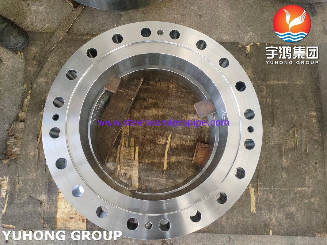 ASME SA336 F11 CL2 मिश्र धातु स्टील फोर्जिंग दबाव पोत फ्लैंज ट्यूब साइड फ्लैंज