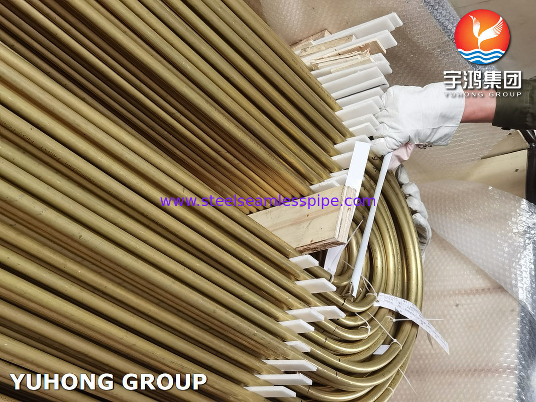 ASTM B395 / ASME SB395 C68700 गर्मी एक्सचेंजर के लिए यू बेंड कॉपर एलॉय ट्यूब