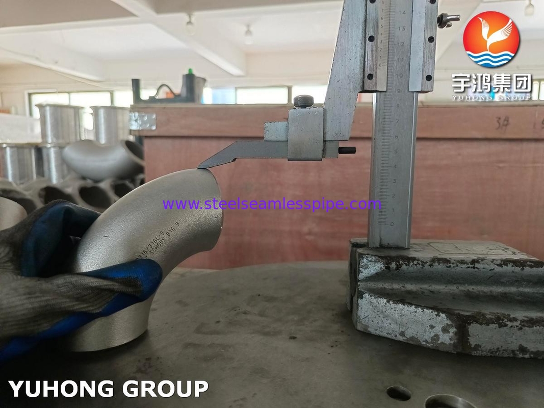 ASTM A403 / ASME SA403 WP316 / WP316L स्टेनलेस स्टील सीमलेस बट वेल्डेड फिटिंग 90 डिग्री कोहनी B16.9
