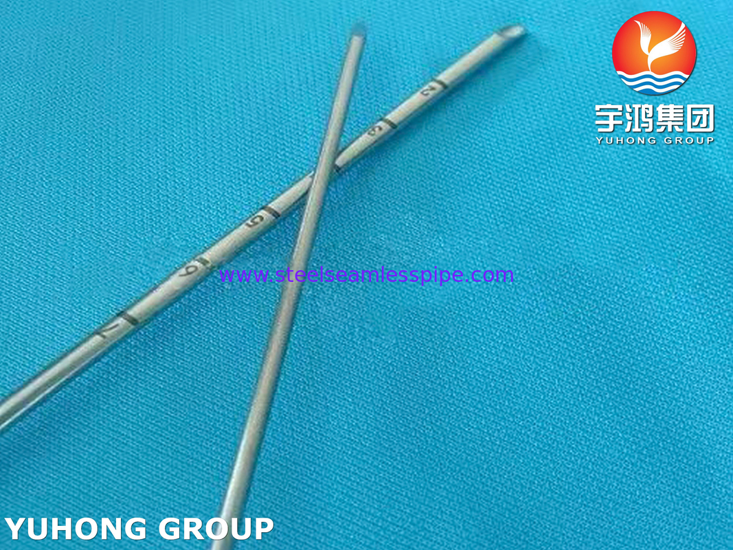 SUS304 ISO9626, 20G स्टेनलेस स्टील बायोप्सी सुई ट्यूब के लिए ऊतक नमूने निकासी, 0.9 * 0.15MM