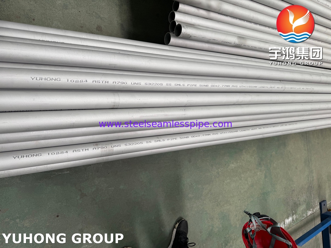 ASTM A790 / ASME SA790 S32205 तेल गैस औद्योगिक के लिए डुप्लेक्स स्टील सीमलेस पाइप