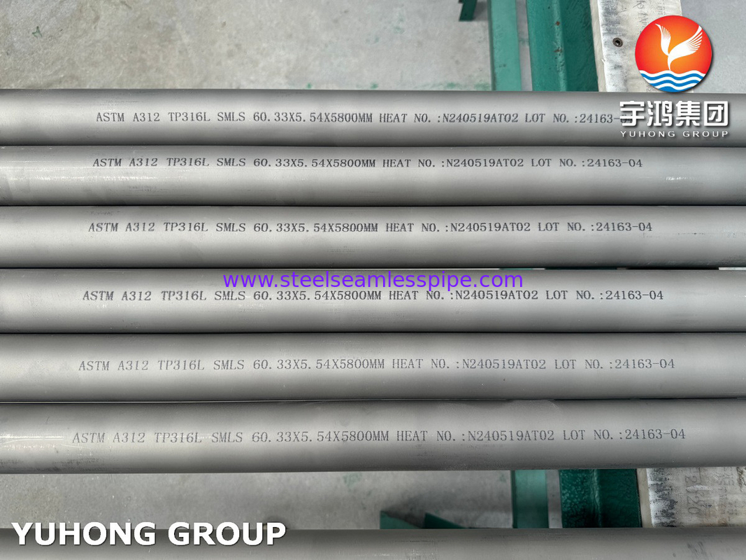 ASTM A312 TP316L Stainless Steel Seamless Pipe For General Corrosive Service