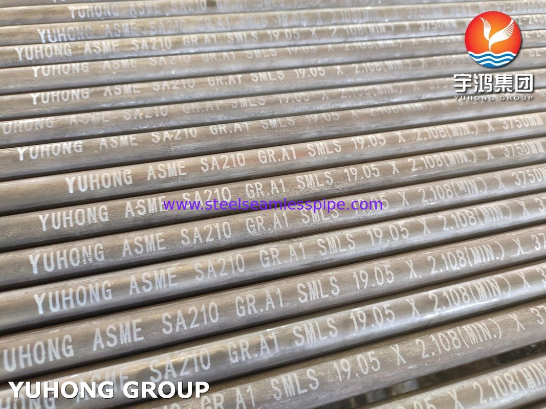 ASTM A210 Gr. A1 बॉयलर के लिए सीमलेस मध्यम कार्बन स्टील ट्यूब (न्यूनतम दीवार)