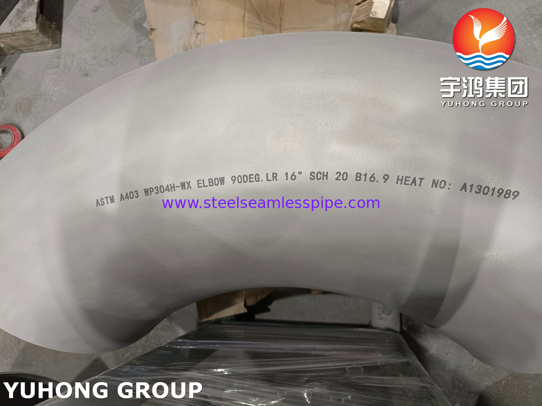 स्टेनलेस स्टील बट वेल्ड फिटिंग 90° LR कोहनी CON.REDUCER A403 WP304H B16.9