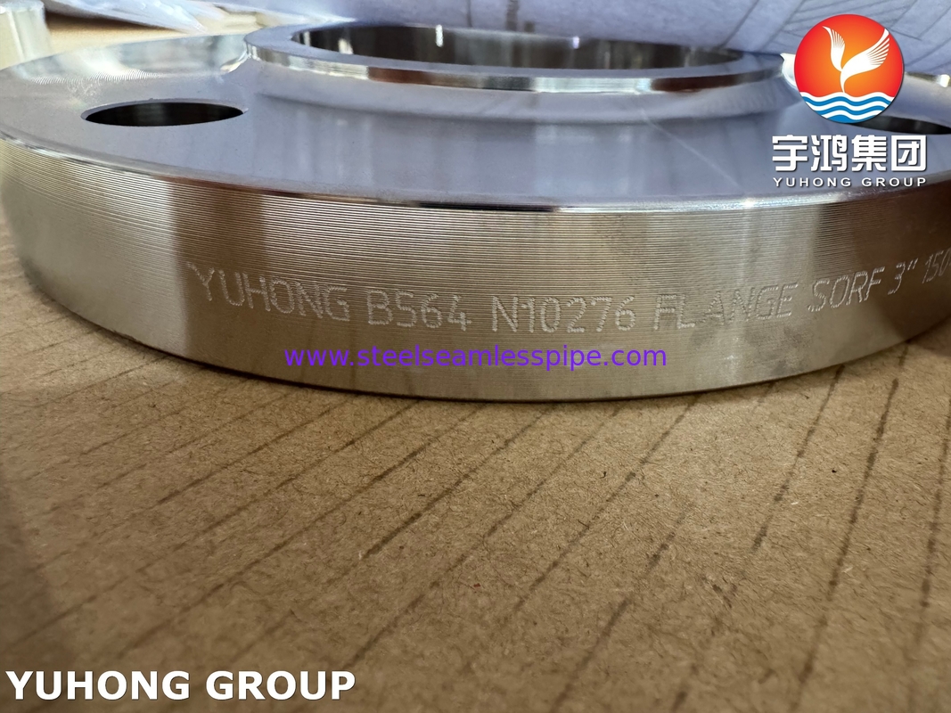 ASTM B564 UNS N10276 C276 खतरनाक औद्योगिक अपशिष्ट के लिए आरएफ फ्लैंग पर स्लिप