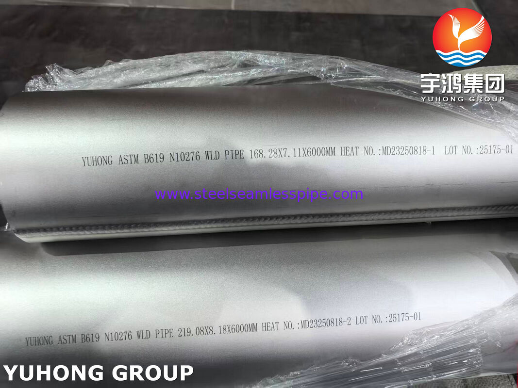 ASTM B619 UNS N10276 निकेल मिश्र धातु पाइप Hastelloy C276 वेल्डेड पाइप