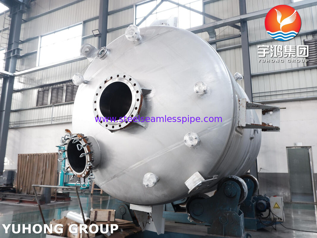 मिश्रण के लिए एजिटेटर के साथ SA516 Gr.70 कार्बन स्टील में ASME U स्टैम्प प्रमाणित जैकेटेड रिएक्टर वेसल