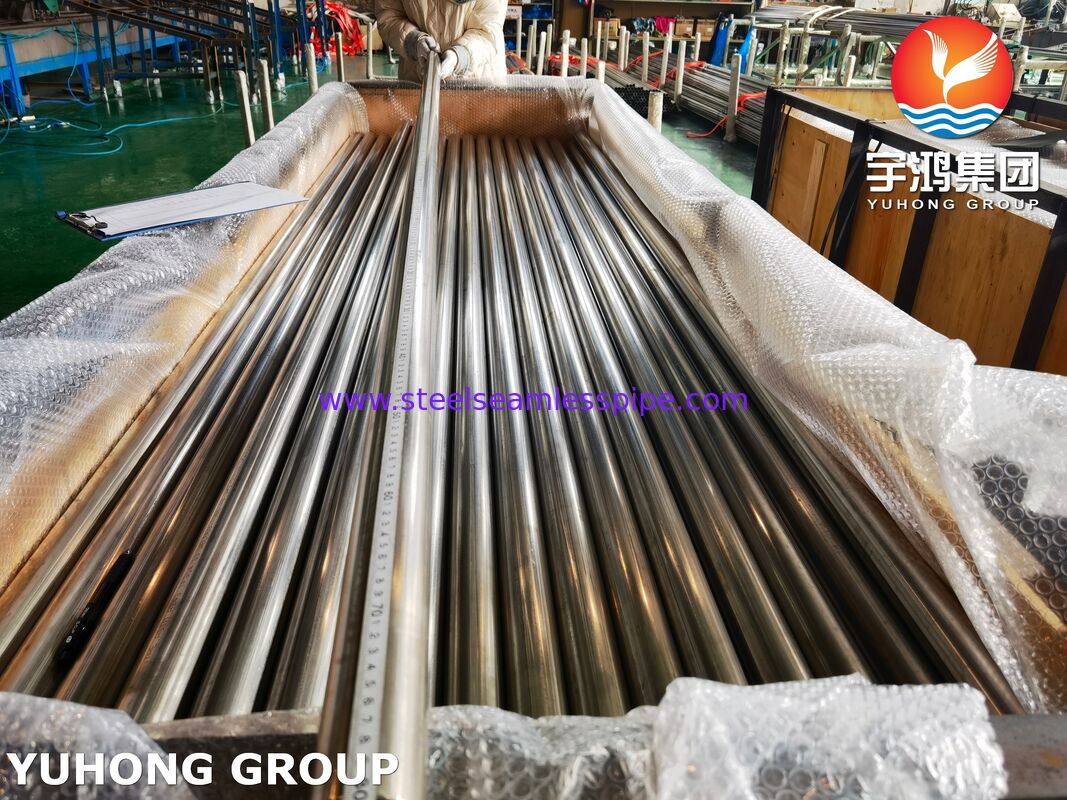 उज्ज्वल एनील्ड ट्यूब ASTM A249 TP304 स्टेनलेस स्टील वेल्डेड ट्यूब हीट एक्सचेंजर्स के लिए