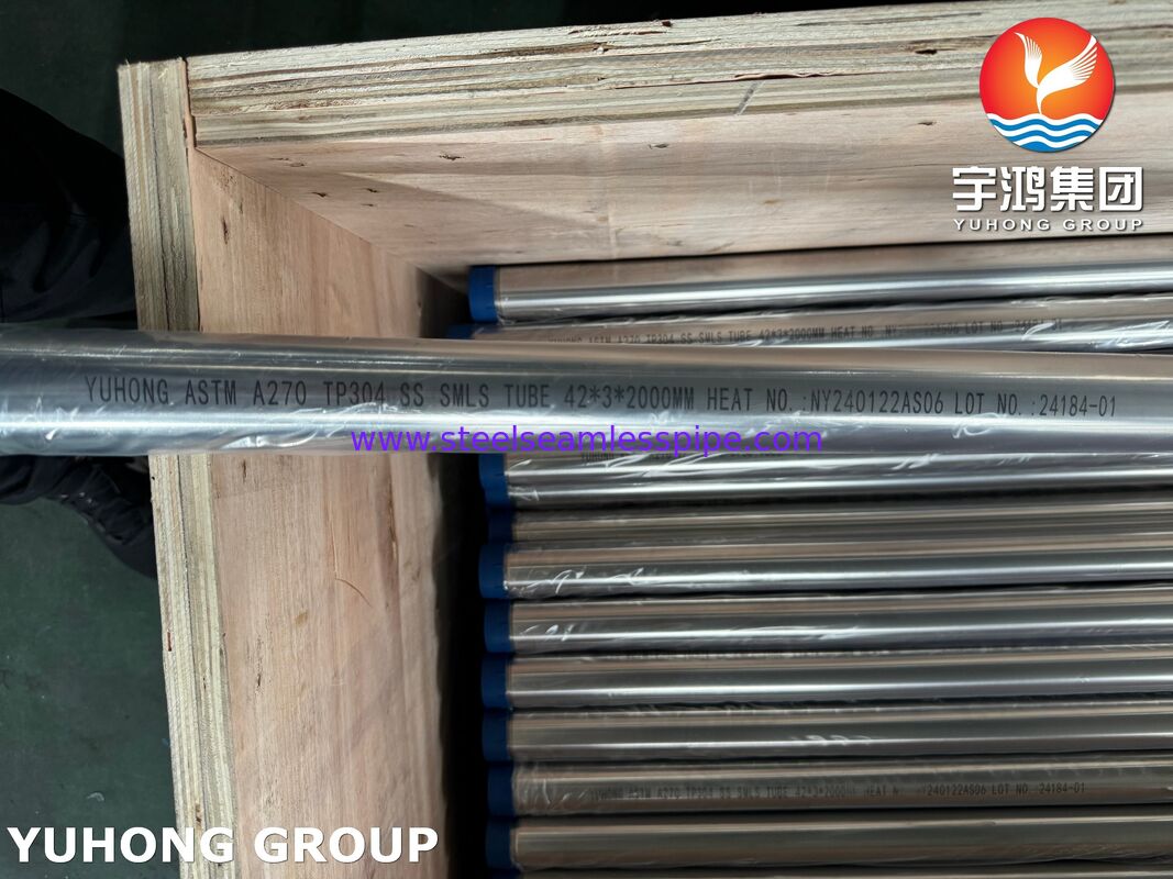 ASTM A270 3A TP304 BA स्टेनलेस स्टील सेनेटरी सीमलेस ट्यूब