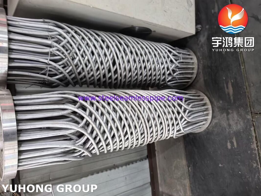 स्टेनलेस स्टील सर्पिल घाव ट्यूब बंडल ASME SA213 TP304/316L उच्च दक्षता गर्मी एक्सचेंजर बंडल Cryogenic और रासायनिक अनुप्रयोगों के लिए