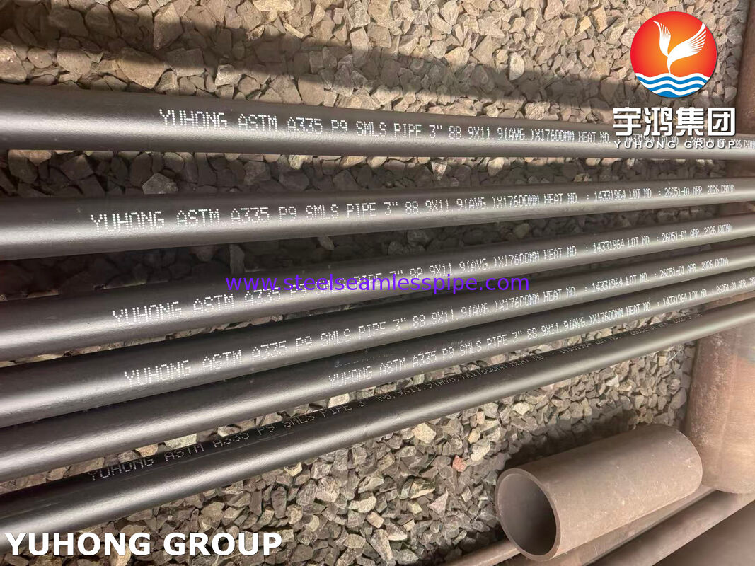 ASTM A335 ASME SA335 P9 Seamless Alloy Steel Pipe High Temp Creep Resistant for Petrochemical And Power Generation Supplier