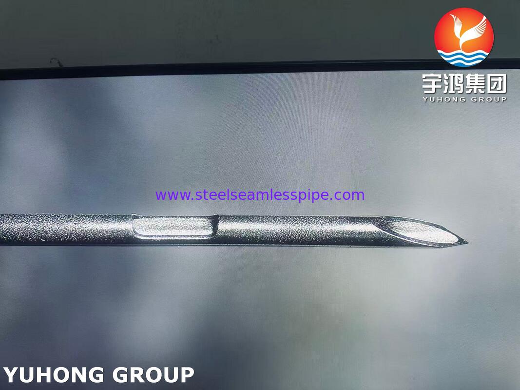 मेडिकल ग्रेड स्टेनलेस स्टील बैक कट नट सुई ट्यूब IV कैथेटर के लिए ISO9626 SUS304