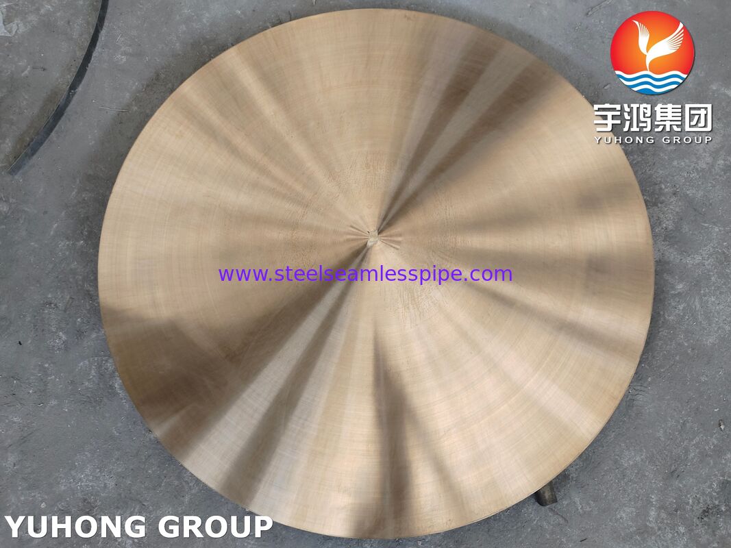 ASME SB171 UNS C46400 नौसेना पीतल प्लेट खोदा रिक्त सर्कल तांबा मिश्र धातु फोर्जिंग डिस्क