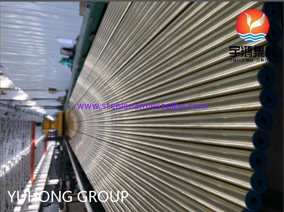 ASTM B111 C44300 O61 सीमलेस कॉपर ट्यूब पीतल कॉपर गोल ट्यूब गर्मी एक्सचेंजर अनुप्रयोगों के लिए